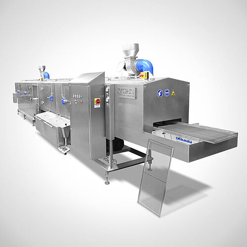 Industrial washer for cleaning perforated sheells for salamis Type DLWA-701-BS4 HIGHLINE | Mohn GmbH 
