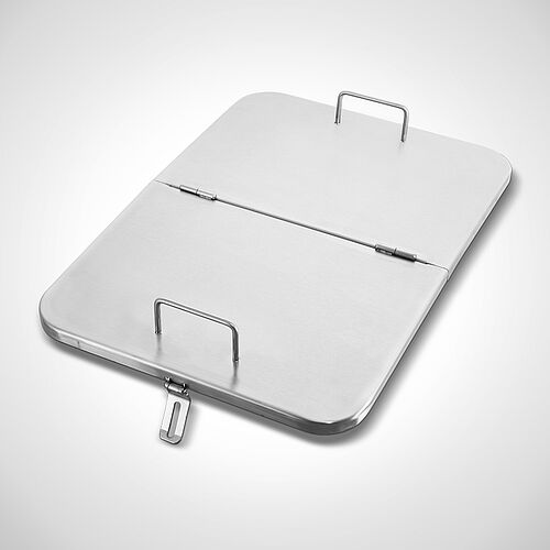 Stainless steel lid option: 2-divided, foldable design, lockable, art. no. 99.80.03.19 
