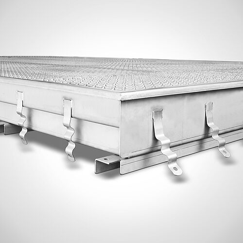 Drivable stainless steel disinfection basin type DB-E (B) for floor-level installation, ID 21-62359.1 
