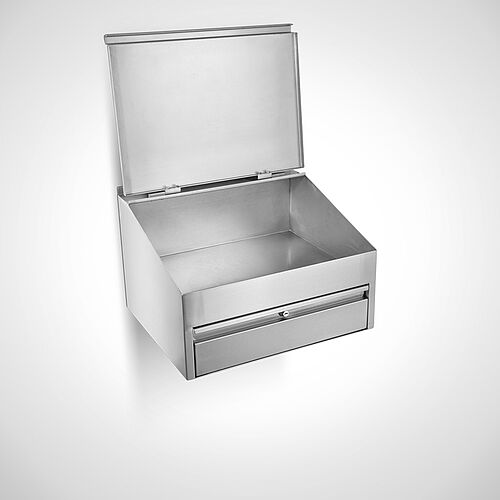 Wall-mounted desk with 1 drawer and foldable panel cover Type WPS-II, art. no. 49.00.02.13 