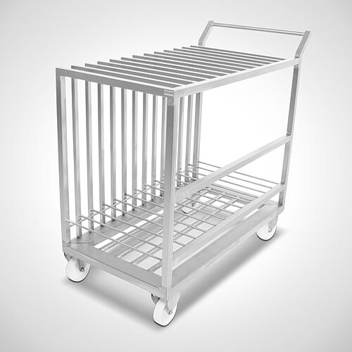 Transport trolley for plastic plates / table tops (HDPE), type TWPE-13, art. no. 43.00.00.20 
