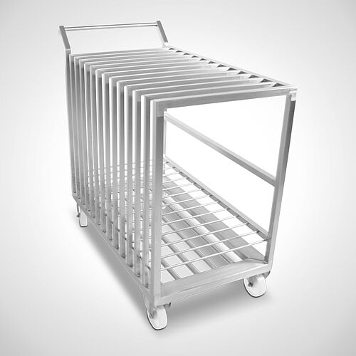 Transport trolley for plastic plates / table tops (HDPE), type TWPE-13, art. no. 43.00.00.20 