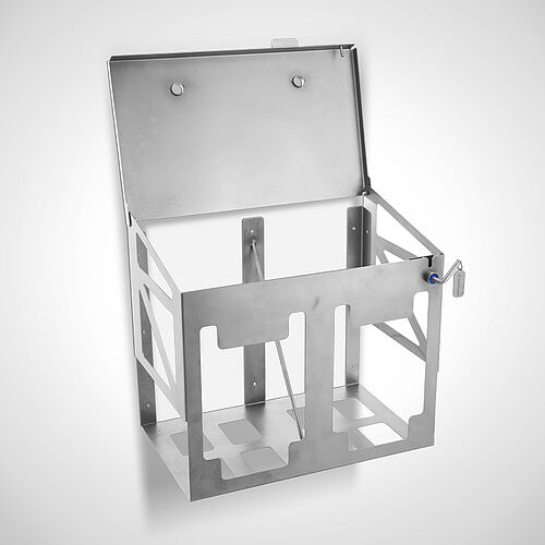 Can holder Type KH-CA II, art. no. 05.04.00.04, open lid-with key 
