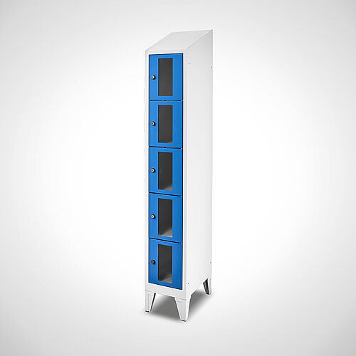 Compartment cupboard with acrylic glass doors Type FSA5-AF-ST-EU 1 compartment with 300 mm compartment width, item no. 46.00.05.50 