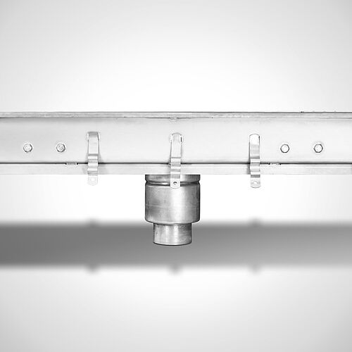 Drivable stainless steel disinfection basin type DB-E (B) for floor-level installation, ID 21-62359.1 