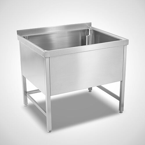 Sink unit Type SPT-1B/OA without dripping surface, base strutted, art. no. 99.10.10.00 
