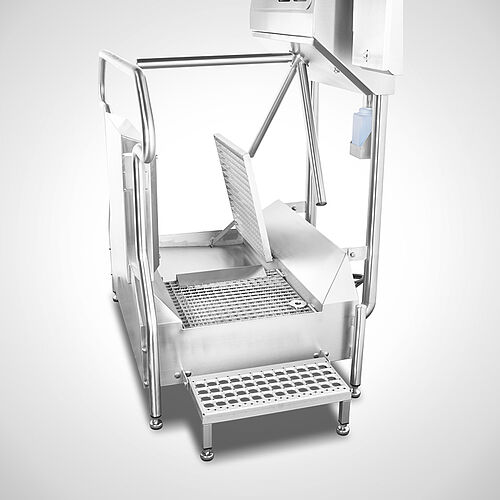 Hygiene Station - Grid of drip zone - opened (Hygiene Station Type Desi-Check DW-1100 R Highline) 