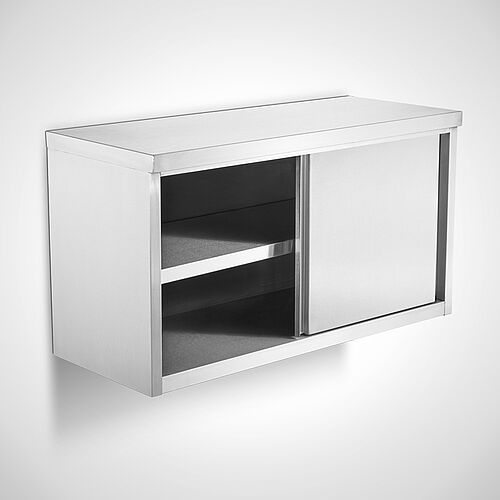 Edelstahl-Wandhängeschrank mit Schiebetüren Typ WS-SZ-100-35, Art.-Nr. 22.00.30.02 