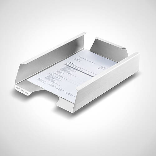 Edelstahl-Dokumentenablage für Schreibtische Typ DA-V 25x35, Art.-Nr. 18.00.03.80 