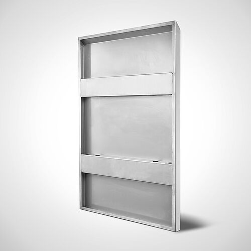 Wall-mounted hygiene rear-wall Type H-RW 96-110, art. no. 11.00.00.39 