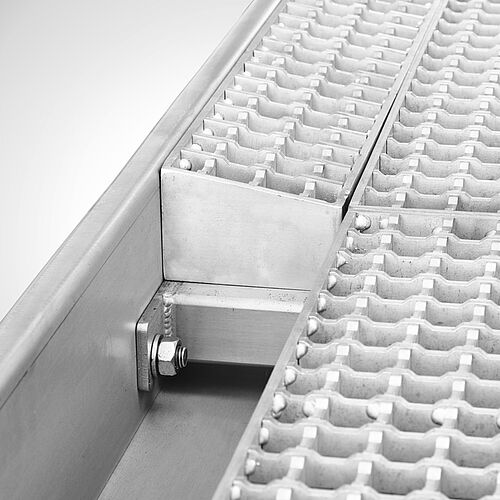 Drivable stainless steel disinfection basin type DB-E (B) for floor-level installation, ID 21-62359.1 