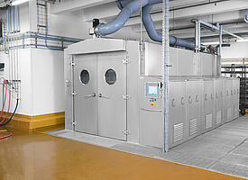 Large-room cabin washing system Type KWA-UGR - 2-doors - ground-level 