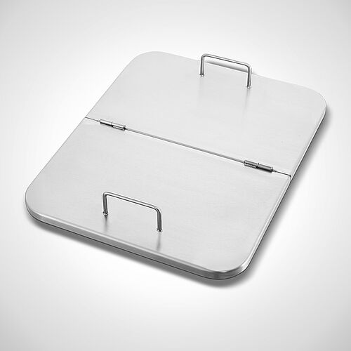 Stainless steel lid type D-BW-170, 2-divided, foldable design, art. no. 49.00.03.86 