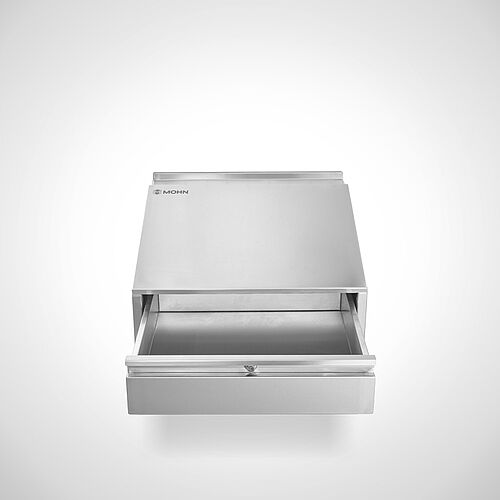 Stainless steel wall-mounted desk with drawer Type WPS-I, art. no. 49.00.02.10 