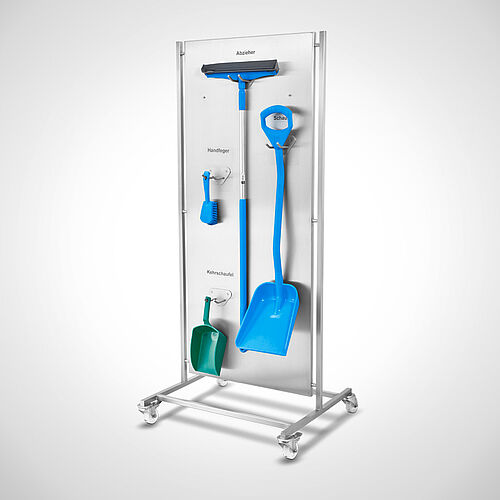 Mobile Cleaning wall Type RW-F Vikan, ID 21-60861.2 (equipped with VIKAN-cleaning products) 