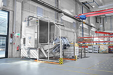 Cabin washing system Type KWA-Rotar for big-boxes | Mohn GmbH 
