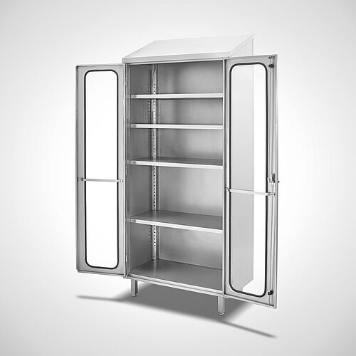 Storage cupboard with double-leaf macrolon doors Type ASD/Highline, art. no. 44.20.00.17 