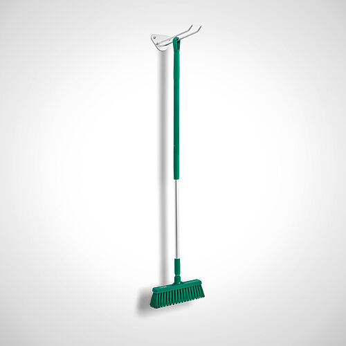 Equipment holder Type GL-U 350, with optionally VIKAN-broom