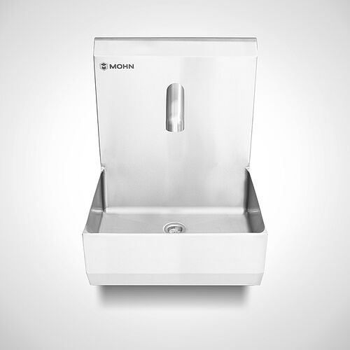 Hand wash basin with sensor outlet tap + anti-legionella bacteria flushing Type HWB-HL-1, art. no. 12.00.01.71 