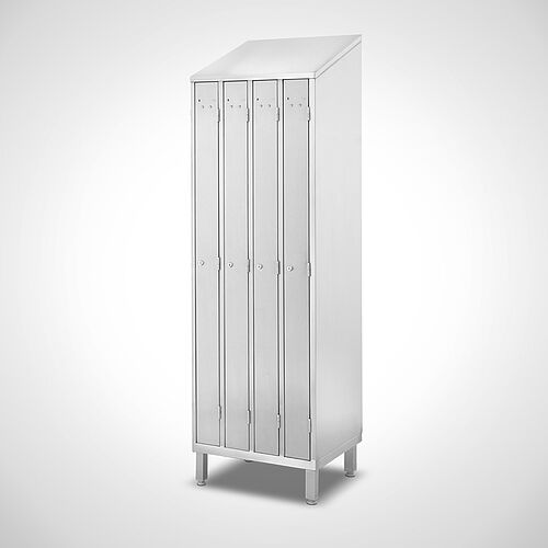 Space-saving clothes cabinet Type RSG-AF-VA 4, stainless steel, art.- no. 18.17.04.02 