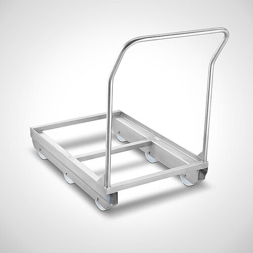 Stainless steel double-trolley with push handle Type STR-DS, item no. 40.00.03.82 