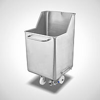 Hub-+Beschickungswagen mit erhöhter Schüttkante und Scheibenventil Typ HBW-S 300 SON (ID 21-61844) 