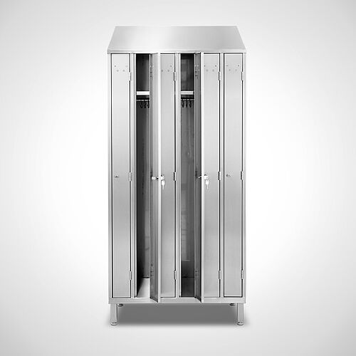 Space-saving clothes cabinet Type RSG-AF-VA 6, stainless steel, art.- no. 18.17.06.02 