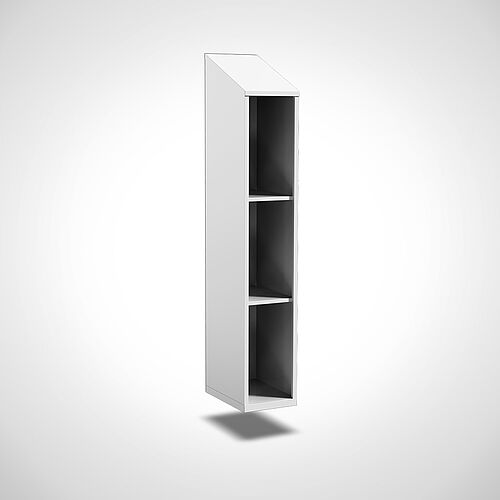 Wall-mounted compartment cupboard Type FS3-WH-ST-EU-O, 3 compartments with 300 mm compartment width, art. no. 45.00.06.00 