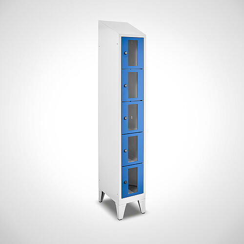 Compartment cupboard with acrylic glass doors Type FSA5-AF-ST-EU 1 compartment with 300 mm compartment width, item no. 46.00.05.50 