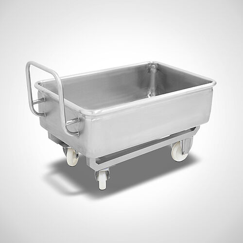 Tub trolley for crack eggs separator machines Type WWR-SON 67-110, item no. 29.99.00.02 