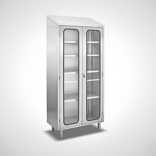 Storage cupboard with double-leaf macrolon doors Type ASD/Highline, art. no. 44.20.00.17 