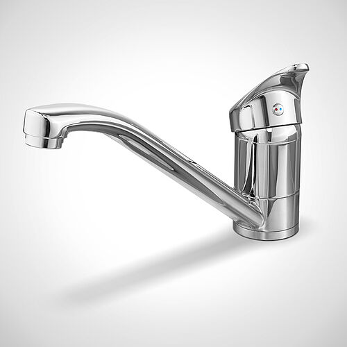 Single lever mixer tap with short operating lever, art. no. 97.13.88.79 